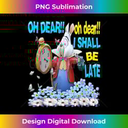 white rabbit-men women kids alice in wonderland t - minimalist sublimation digital file - lively and captivating visuals