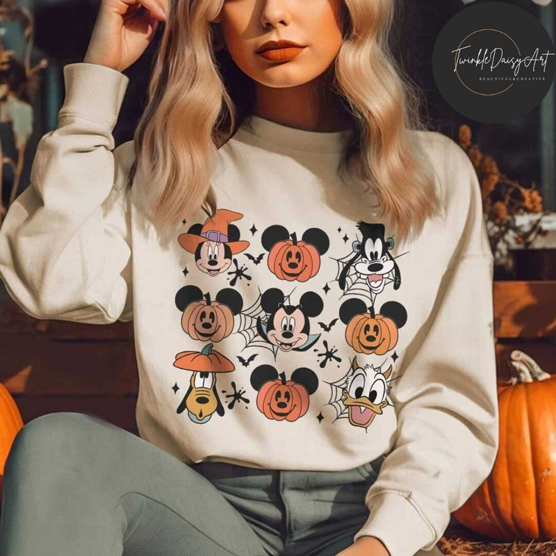 Mickey and Friends Disney Halloween Pumpkin Shirt, Mickey's Not So Scary Halloween Party 2023, Disney Family Halloween Shirt, Trick or Treat.jpg
