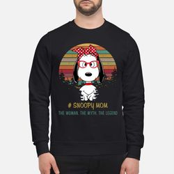 snoopy mom the woman the myth the legend vintage sweatshirt