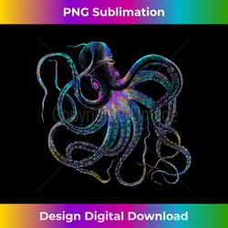 psychedelic octopus t-shirt - kraken t-shirt - edgy sublimation digital file - tailor-made for sublimation craftsmanship