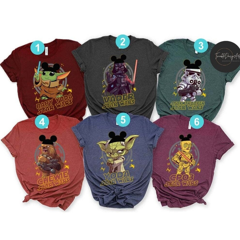 Mickey Ears Disney Star Wars Shirt, Galaxy's Edge Star Wars Characters Group Shirt, Disney Family Vacation 2023, Disneyland Star Wars Trip.jpg