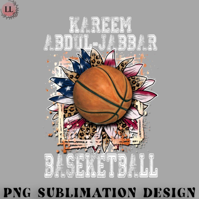 KL070723145629-Basketball PNG Graphic Aesthetic Abdul-Jabbar Name Flowers Basketball Artwork.jpg