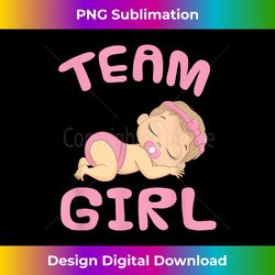 Gender reveal Team Girl for Baby Shower party It's A Girl - Sophisticated PNG Sublimation File - Enhance Your Art with a Dash of Spice