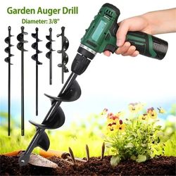 drill head for digging hole for garden planting farm agricultural spiral drill bit loose soil