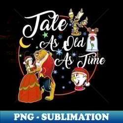 merry christmas beauty and the beast - instant sublimation digital download - stunning sublimation graphics