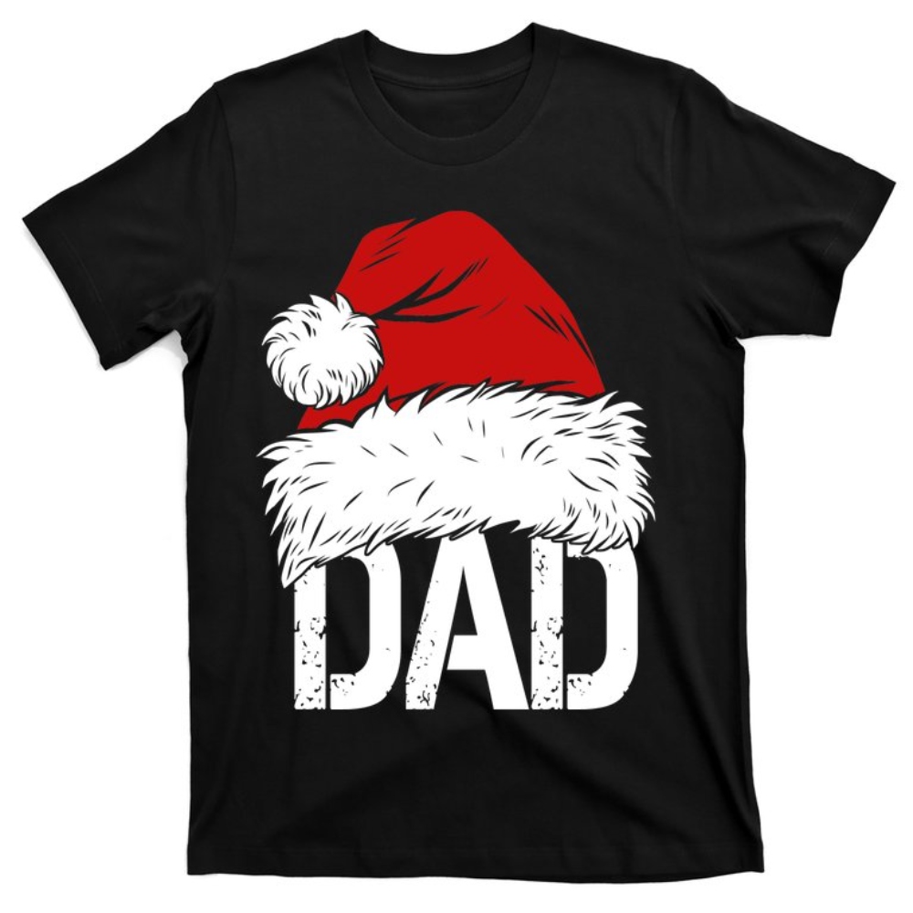 Christmas Santa Hat Dad T-Shirt.jpg