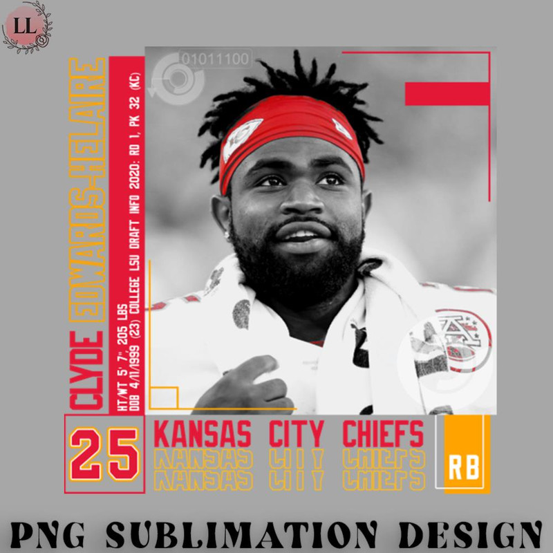 TB0707230813365-Football PNG Clyde Edwards-Helaire Football Edit Tapestries Chiefs.jpg