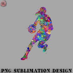 basketball png basketball player girl watercolor