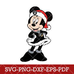 Las Vegas Raiders_mickey christmas 2,NFL SVG, Mickey NFL SVG DXF EPS PNG Files, Cricut, File cut