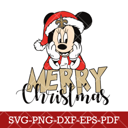 New Orleans Saints_mickey christmas 1,NFL SVG, Mickey NFL SVG DXF EPS PNG Files, Cricut, File cut