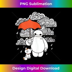 Disney Big Hero 6 Baymax Patterned Rain Clouds Portrait Tank Top - Timeless PNG Sublimation Download - Customize with Flair