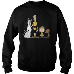 snoopy scooby-doo and charlie brown shaggy rogers sweatshirt