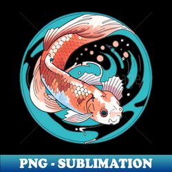 Koi Artwork Breeding Variety And Colors - Modern Sublimation PNG File - Add a Festive Touch to Every Day
