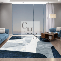 blue and white rectangle area rug nz wool carpet for living room, kitchen, dining, drawing room, play room customize in