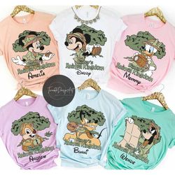 personalized disney animal kingdom shirt, mickey minnie chip dale shirt, safari mode shirt, let's get wild shirt, wdw di