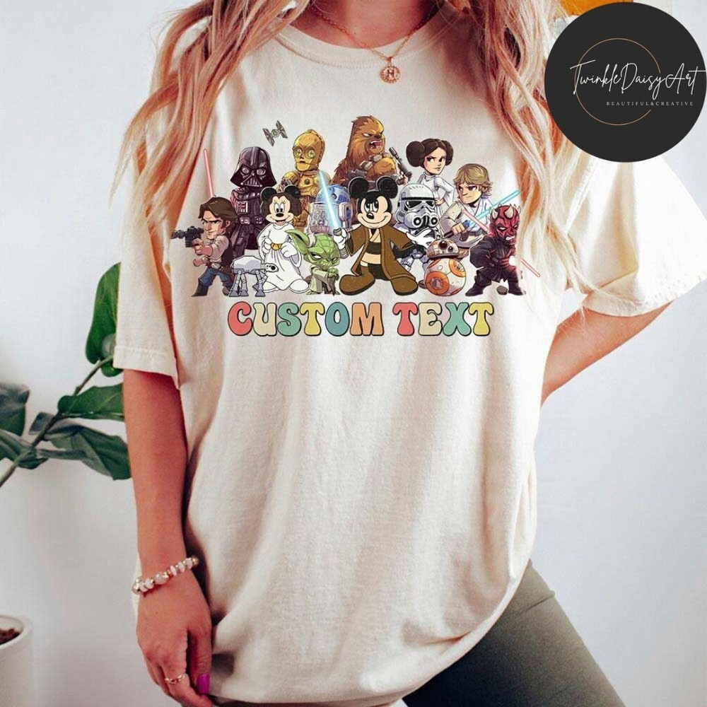 Personalized Mickey Minnie Disney Star Wars Characters Shirt, Galaxy's Edge Star Wars Matching, Disney Family Vacation 2023, Disneyland Trip.jpg