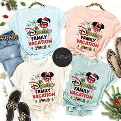 personalized mickey minnie ears disney christmas family vacation 2023 shirt, mickey's very merry christmas party 2023, d