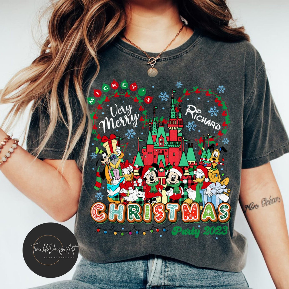 Personalized Mickey's very merry Christmas shirt, Mickey & friends Disney Christmas Lights Shirts, Family Group matching shirts,WDW trip tee.jpg