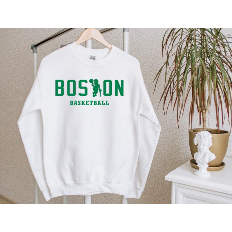 Boston Basketball Team Vintage White Sweatshirt, Boston Baskeball Retro Sweatshirt, Boston City Sports Shirt, Gifts For Dad.jpg