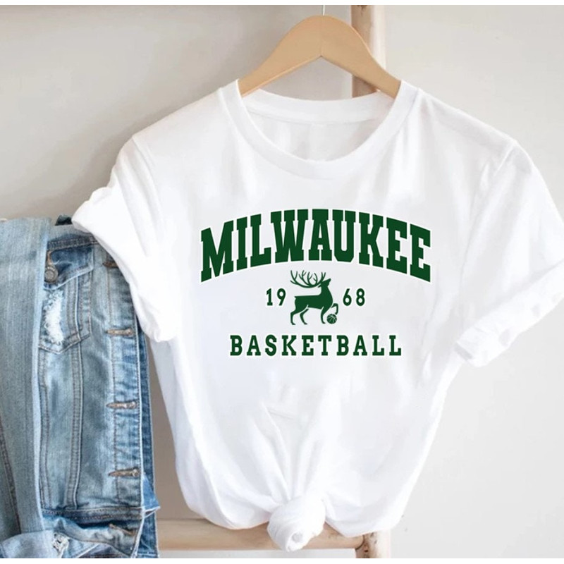Milwaukee Basketball Vintage Est 1968 White TShirt, Milwaukee Basketball Team Retro Shirt, American Basketball Shirt, Wisconsin sports.jpg