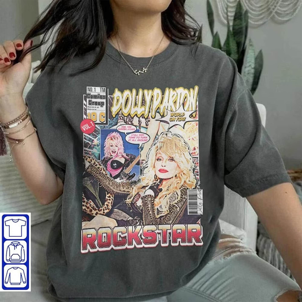 Dolly Parton Shirt, retro Vintage Dolly Parton Shirt, Album Rockstar 2023 Graphic Tee , Sweatshirt, Hoodie.jpg
