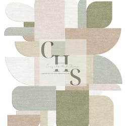 green and white irregular shape carpet for home decor- soft & durable - ideal for living room, bedroom, or office