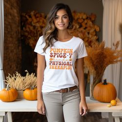 physical therapist fall pumpkin shirt, pt shirt, thanksgiving physical therapist tee, cute fall coffee pt tee, halloween