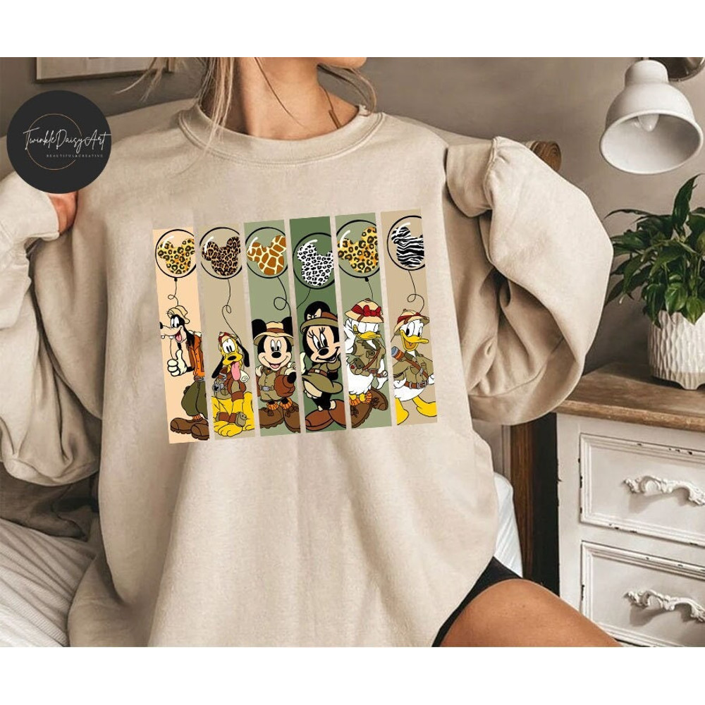 Vintage Mickey and Friends Animal Kingdom Sweatshirt, Disney Safari Family shirts, Animal Kingdom shirt, Safari Mode Shirt, Let's Get Wild.jpg