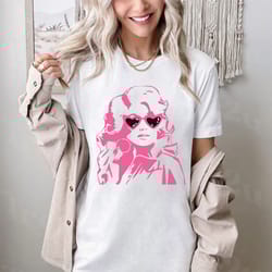 youth dolly t-shirt, dolly face in sunglasses