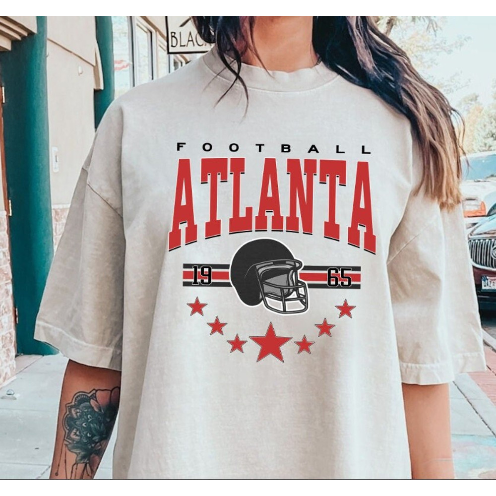 Atlanta Football Sweatshirt, Vintage Style Atlanta Football Crewneck, America Football Sweatshirt, Atlanta Sweatshirt, Football Fan Gifts.jpg