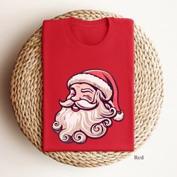 retro santa christmas shirt, vintage santa shirt, vintage santa claus tee, santa claus retro shirt, retro christmas shir