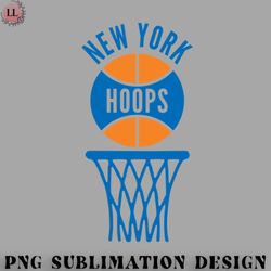 basketball png retro new york hoops logo