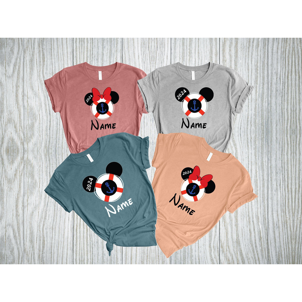 Custom Disney Cruise 2024 Shirt, Personalized Family Cruise Vacation Shirt, Matching Disney Trip Shirt, Disneyland Shirt, Disney World Tees.jpg