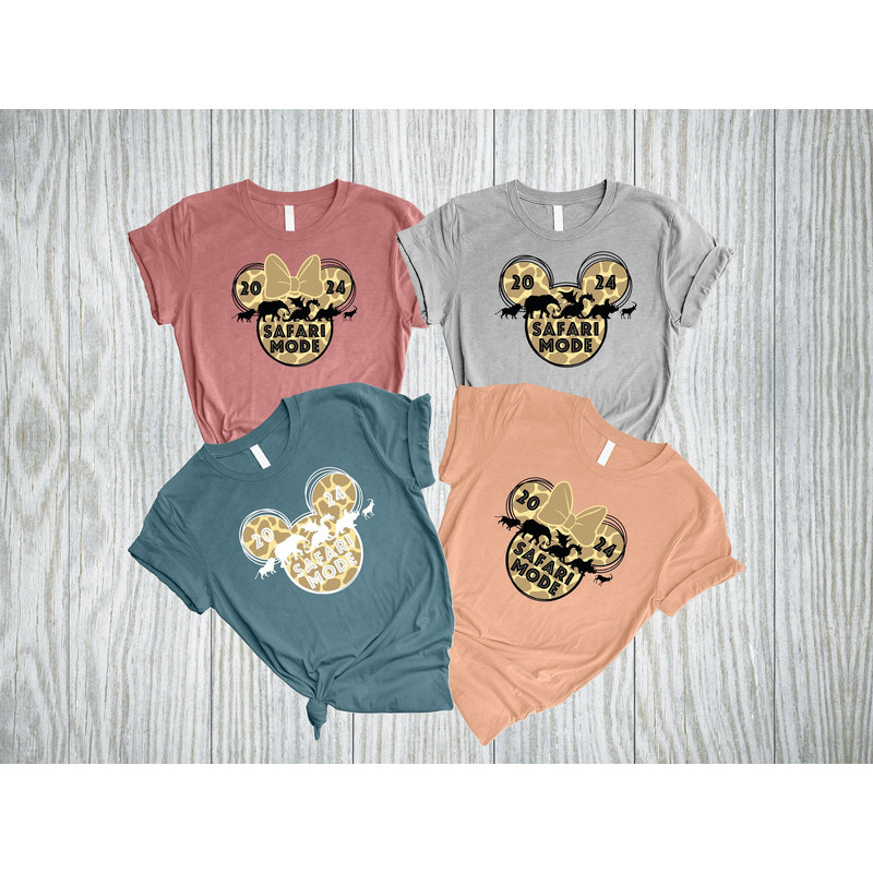Safari Mode 2024 Shirt, Animal Kingdom Shirt, Matching Disney Trip Shirt, Disneyland Family Vacation Shirt, Mickey Minnie Couple Shirt.jpg