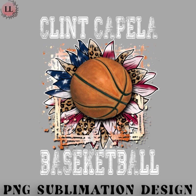 KL070723145633-Basketball PNG Graphic Aesthetic Capela Name Flowers Basketball Artwork.jpg