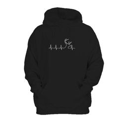 deer heartbeat hunting hoodie