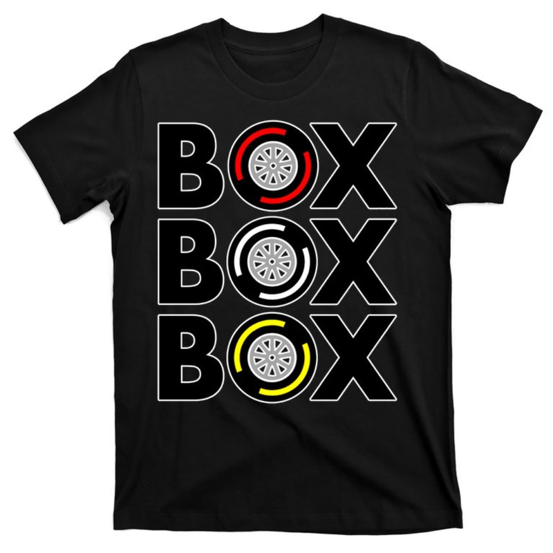 Box Box Box F1 Tire Compound Design Classic T-Shirt.jpg