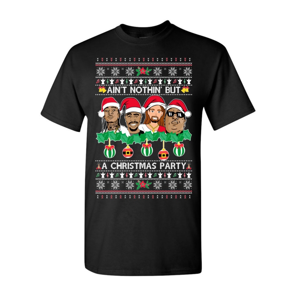 Christmas Party Jesus Ugly Christmas Sweater T Shirt.jpg