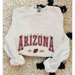 Arizona Football Sweatshirt, Vintage Style Arizona Football Crewneck, Football Sweatshirt, Arizona Cardinals Sweatshirt