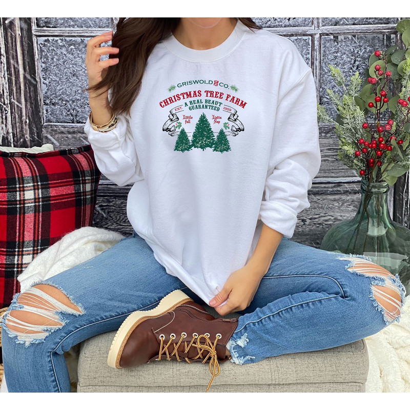 Christmas Tree Farm Sweatshirt, Christmas Family Sweatshirt, Christmas Women Shirt, Christmas Holiday Sweatshirt, Cute Xmas Shirt.jpg