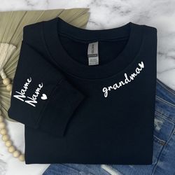 custom grandma sweatshirt, personalized grandma sweatshirt, best grandma sweatshirt, grandma sweatshirt, new grandma swe