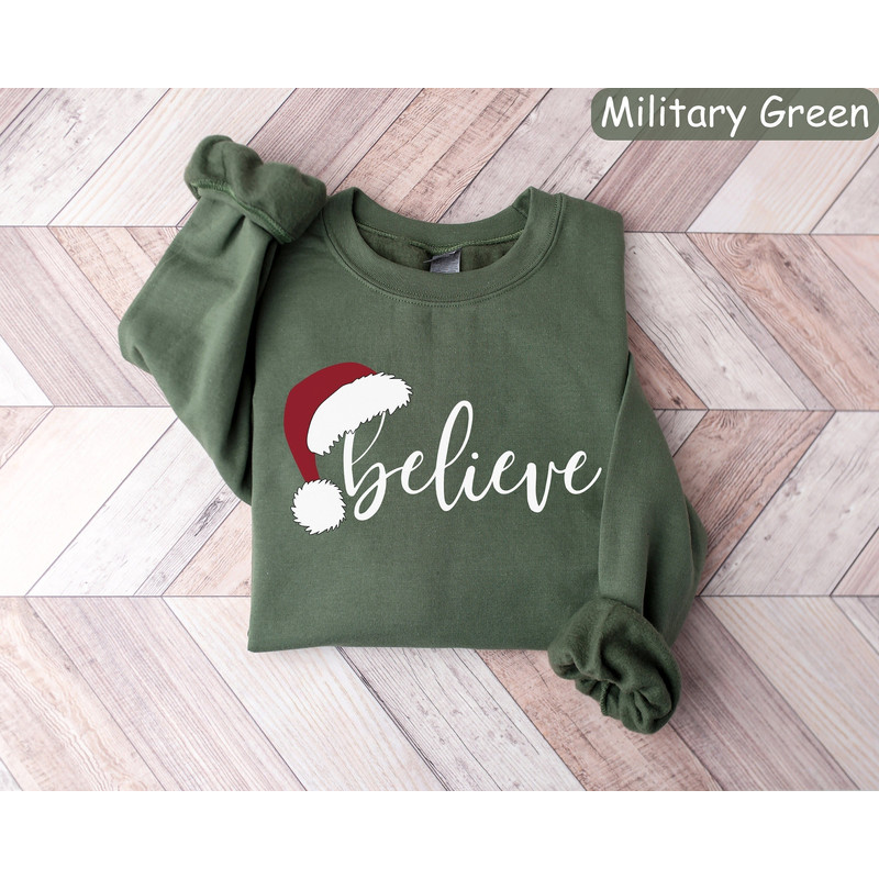 Believe Christmas Sweatshirt, Christmas Sweatshirt, Christmas Family Shirt, Christmas Believe Shirt Christmas Party Shirt, Family Christmas.jpg