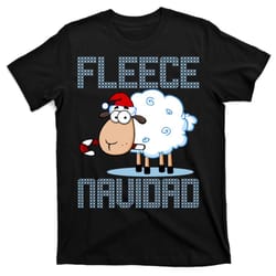 fleece navidad sheep lamb ugly christmas sweater design t-shirt