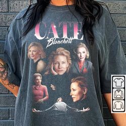 cate blanchett movie shirt, vintage merch y2k cate blanchett tshirt