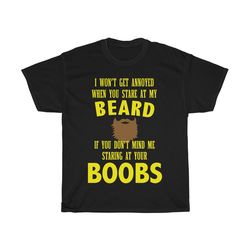 Beard And Boobs T-Shirt, Gifts For Him, Inappropriate Humor Shirt