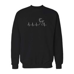 deer heartbeat hunting sweatshirt