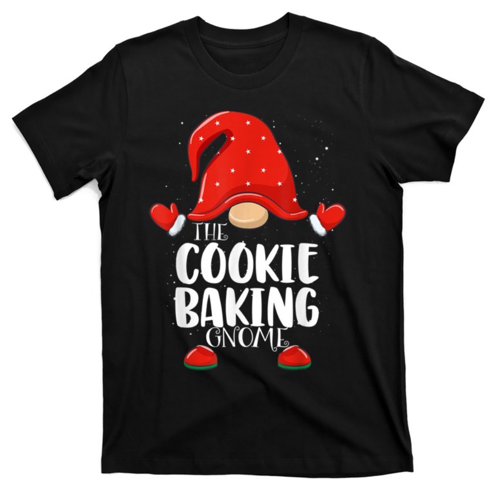 Cookie Baking Gnome Matching Family Group Christmas Pajama T-Shirt.jpg