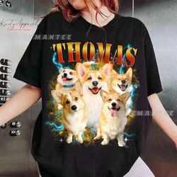 Custom Comfort Colors Dog Shirt, Retro Collage Shirt