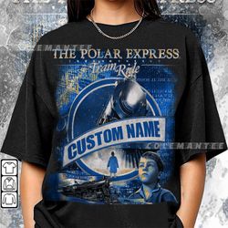 custom name the polar express christmas 90s shirt, bootleg movie christmas vintage y2k sweatshirt