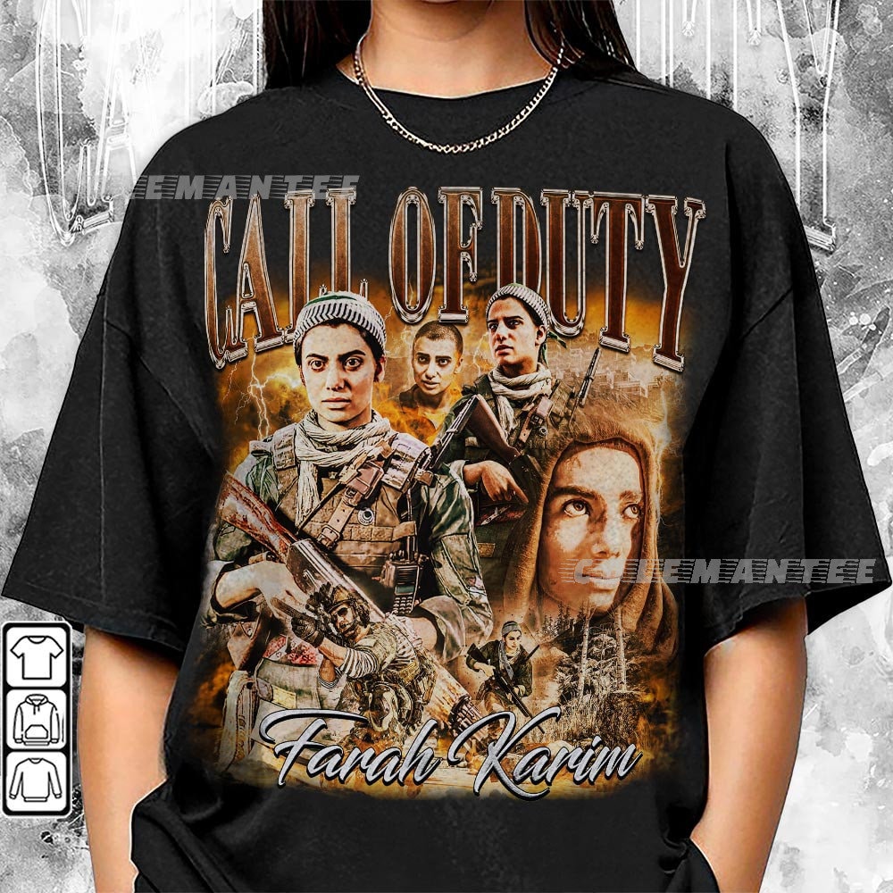 Farah Karim COD 90s Shirt, Bootleg Modern Warfare 1 2 3 Game Vintage Y2K Sweatshirt, FPS Unisex Gift Hoodie 0611F MLUDRP.jpg